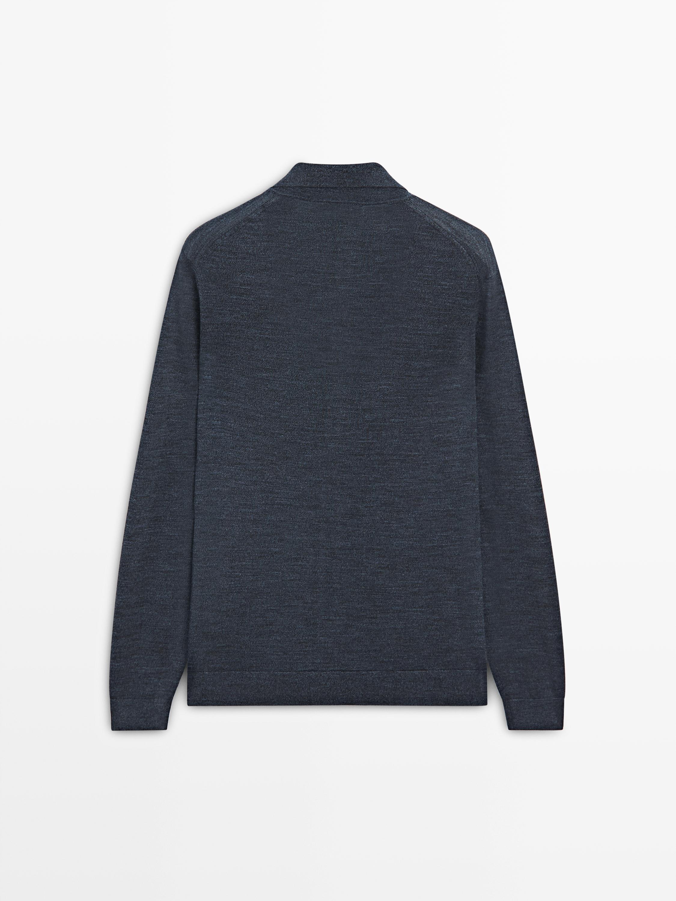 Cardigan en laine avec col à revers